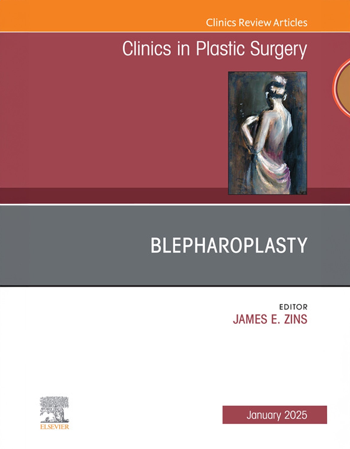 Cover of Clinics in Plastic Surgery journal, Blepharoplasty.